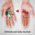 Smart key chain Mini Keychain Compact Key Decorative Holder Clip Home Storage Metal key Clip Aluminum Organizer Keychain Outdoor. 