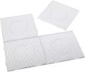 4PCS 5mm Fuse Beads Boards, Large Clear Pegboards Kits, with  Roning Paper, Perler Hama Beads Template Tool Diy Toy. 