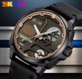 Skmei 2289 new Men's watch unique style luxury fashion exclusive design waterproof imported quartz movement leather belt wrist-watche for men. 