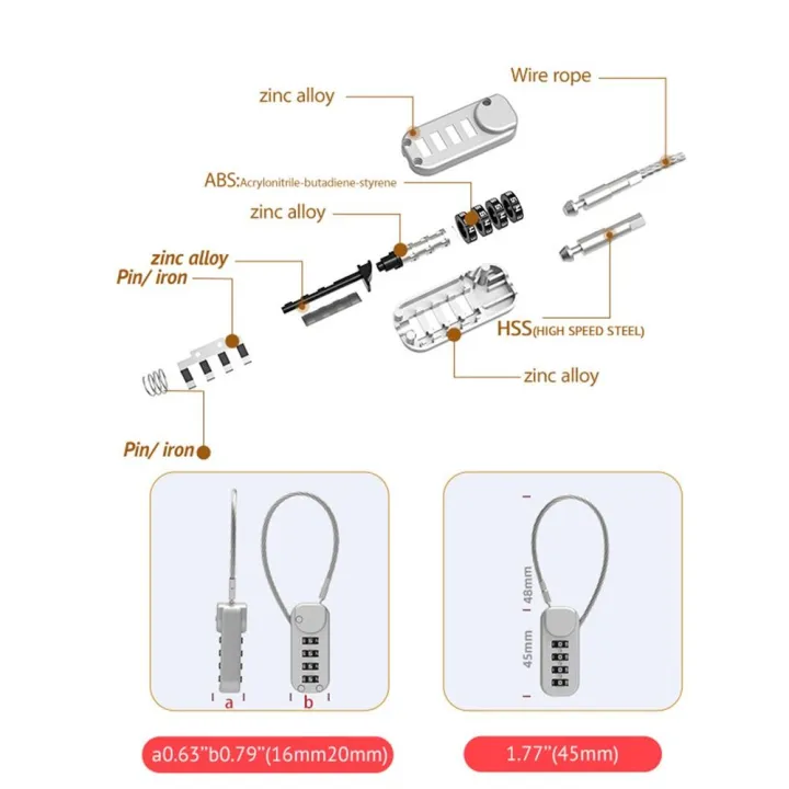 Portable%20Zinc%20Alloy%204%20Digit%20Password%20Lock%20Wire%20Rope%20Anti-theft%20Backpack%20Zipper%20Lock%20Padlock%20Luggage%20Combination%20Lock%20Travel%20-%20Image%206
