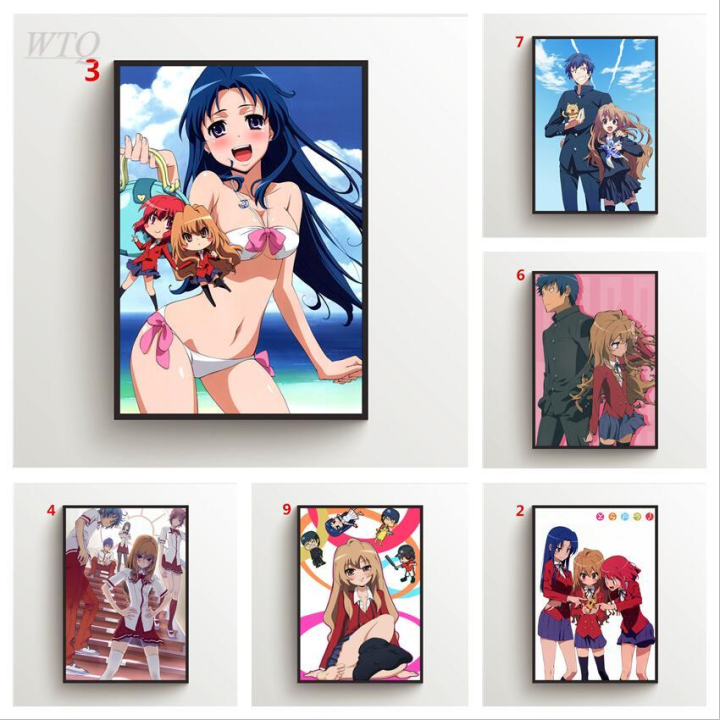 Toradora Aisaka Taiga Anime Canvas Wall Art Poster  Retro Home Decor for Room Wall Decor and Gifts