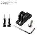 Aluminum alloy Base Connecting Bracket Fixing Seat Mount For GoPro Hero 12 11 10 9 8 7 6 5 Insta360 X2 X3 DJI Osmo Action Camera. 