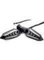 Bike Indicator Slide Arrow Running Style With Lava DRL Red - Yellow 2 Pcs Set. 