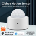 Zigbee Human PIR Motion Sensor Body Movement Smart PIR Sensor Infrared Detector Home Security Alarm Support Alexa . 