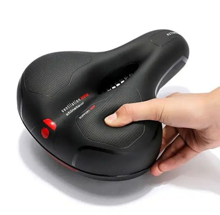 Active Zone Ventilation Cutout Bike / Bicycle / Cycle Seat / Saddle with Back Reflector Light