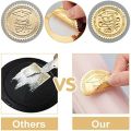 Gold Foil Certificate Seals Outstranding Excellence 100pcs Self Adhesive Embossed Seals Gold Stickers Medal Decoration Labels. 