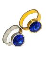 ELEGANT STAINLESS STEEL  AFRICAN BLUE SPHIRE NEELAM RING FOR GIRLS OR WOMEN. 