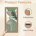 3pcs Boho style Hollow Wood Retro Rustic Leaf Pattern Wall Hanging Art Living Room Bedroom Wall Hanging Home Decoration. 