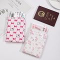 Hello Kitty Women Passport Cover PU Leather Multifunction Credit Card Purse Passport Holder Plane Ticket Organizer Case Pink. 