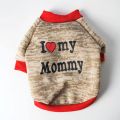Cotton Knitted Pet Clothes Strong Durable Puppy Clothes Thickened Raglan Warm Sweatshirts For Spring Autumn.
