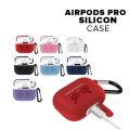 AirPod Pro & 2nd Gen (Generation) Silicone Case With Hook Premium Quality Shockproof Silicone Cover Airpods Pro Case Pouch Soft High Quality Pouch for Airpods. 