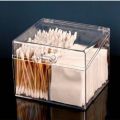 Portable Acrylic Box, Cotton Swab, Transparent Cosmetics,Portable, Cosmetics Container,Jewelry Organizer. 