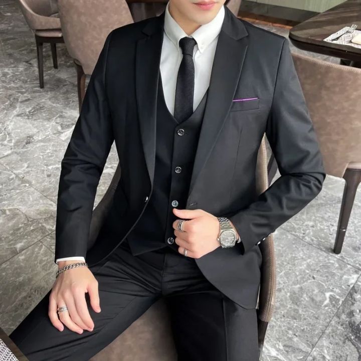 S-9XL%20New%20(Blazer+Vest+Pants)%20Men's%20Fashion%20Business%20Gentleman%20Professional%20Formal%20Dress%20Korean%20Version%20Banquet%20Dress%20Suit%206XL%20-%20Image%206
