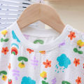 1-10 Years Soft Kids 2-Piece Set Breathable Short Sleeve Shorts for Playtime Toddler Outfit Clothes for Playground and School. 