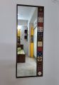 Terracotta wall art mirror.
Size: 24"×60". 