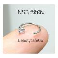 NS3 shank 0.8mm nose stud jewelry stainless 316L (1pc.) no rust nose stud earrings. 
