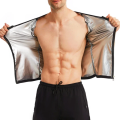 Men Sauna Sweat Shapewear Heat Trapping Compression Waist Trainer Shirts Gym Sauna Suit Workout Slimming Body Shaper Weight Loss. 
