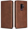Samsung Galaxy S9 Plus Premium Leather Book Cover with Card Slots. 