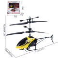 Children'S Toys 3-Channel Gesture Control Hanging Helicopter Remote Control Sensor Flyer Led Lights Rechargeable Durable Compact. 