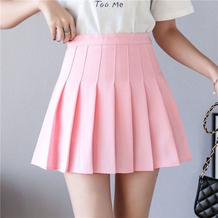 2024%20White%20Women%20Pleated%20Skirts%20Summer%20High%20Waist%20Zipper%20Girls%20Dancing%20JK%20Mini%20Skirts%20Black%20Fashion%20Student%20A%20Line%20Faldas%20-%20Image%208