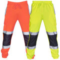 Reflective Safety Pants Mens Work Uniform High Visibility Outdoor Construction Worker Loose Workwear With Reflective Strips ﻿. 