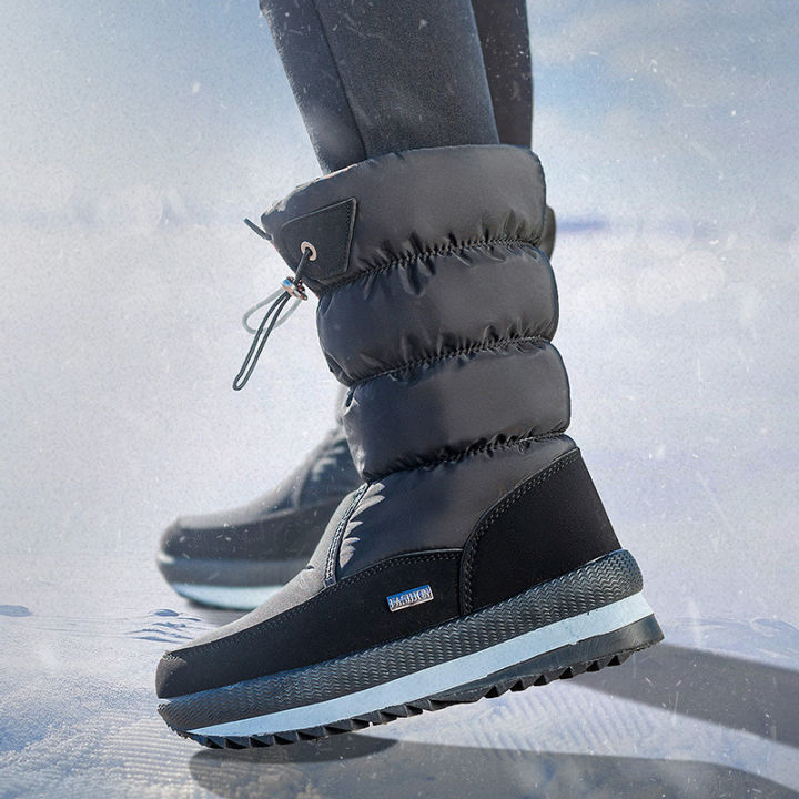 Winter%20thick%20women's%20snow%20boots%20Warm%20Plush%20Mid-calf%20Boots%20Non%20slip%20Waterproof%20%20Platform%20Snow%20Boot%20Casual%20Female%20White%20shoes%20-%20Image%203