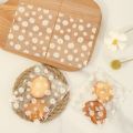 50Pcs Daisy Flower Candy Bags Transparent Cookie Biscuit Baking Packaging Bag Wedding Birthday Party Gifts Wrapping Supplies.