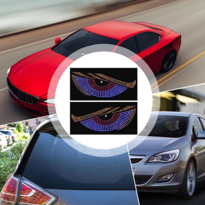 LED Eyes Light Demon Eyes Eyes Display Board Vehicle Signal Lights USB ...