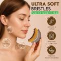 Lymphatic Contour Brush, Dry Face Brush, Lymphatic Drainage Massager for Sculpting Face, Chin, and Jaw, Reduce Swelling, Ergonomically Designed to Fit..