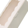 12Pcs Cake Carriers, Square Box With Lid, White Bread Box With Window, For Pies, Donuts, Muffins, Chocolates, Weddings, Parties. 