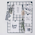 Metal Mesh Grid Panel Wall Decor - Multi-Function Organizer for Home Display. 