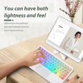 Backlit Keyboard With Touchpad Type For Wireless Multilingual And Multiple Colors Portable For Tablet iPad Pro Mini Air Phone.