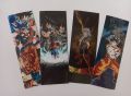 Dragon Ball Z Bookmarks - Pack of 4. 