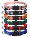 Cat Kitten Collar Breakaway with Bell Quick Release Safe Buckle Adjustable Cat Kitten Collar. 