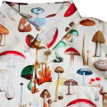 2023 Men's Hawaiian Shirt Fashion Casual Streetwear Turn-down Button Short Sleeve Cartoon Mushroom Beach Printed Shirt  Summer. 