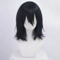 Anime Fyodor Dostoevsky Cosplay Wig Black Simulated Scalp Fyodor D Dostoevsky Heat Resistant Hair Fyodor Wigs.