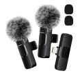 NEW Wireless Lavalier Microphone Audio Video Recording Mini Mic For iPhone Android Laptop Live Gaming Mobile Phone Microphone. 