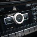 Car Multimedia Control Knob Cover Volume Knob Decoration Ring Fit For Mercedes Benz A B E CLA GLA GLE GLK ML GL W204 Class AMG.
