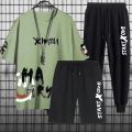The latest three piece set for the summer of 2024, casual, fashionable, and sporty.