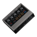 Audio Interface 16-bit/48kHz Chip USB 2.0 Interface for PC, Music Interface with 48V Phantom Power Ideal for Beginner. 