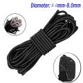 3mm/4mm/5mm/6mm/8mm Elastics Rope Elastic Cord Sewing Elastic Band Apparel Accessories Black Tent High Quality Belt Clothing Sew.