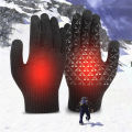 USB Heating Gloves Touch Screen Electric Heated Gloves Knitted Gloves Hand Warmer for Backpacking Mountaineering Riding Camping. 