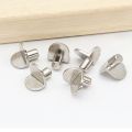 20pcs 5mm L - Shaped Shelf Support Studs: Fix Wooden/Glass Boards in Cabinets, Ideal Furniture Bracket Holders. 