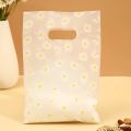 50/100Pcs Daisy Flower Gift Bags With Plastic Handle, Packaging Bags, Perfect for Mother's Day Wedding Birthday Party Holiday.