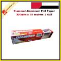 Diamond Aluminum Foil Paper 300mm x 75 meters 1 Roll. 