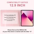 Keyboard Case for iPad Pro 12.9 inch 2022, New iPad Air 13 inch M2 2024 Case with Keyboard for iPad Pro 12.9 5th 2021 Case with Pencil Holder, Tablet Smart Cove. 