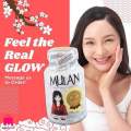 MULAN 4in1 Whitening x30 Pearl Whitening + Collagen + L-Glutathione + NAC 60 Capsules. 