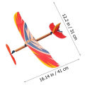 Band Powered Airplane Glider - Foam Toy Planes for Kids Outdoor Flying Toys, Birthday Party Favors, STEM Educational .