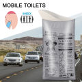 4Pcs Camping Pee Bags Disposable Emergency Urinal Bag Portable 600ML for Men Women Children Patient. 