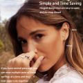 5 Pairs 14K Gold Plated Huggie Hoop Earrings for Women Men Small Hoops, Everyday Jewelry Multiple Piercing Stack Set.